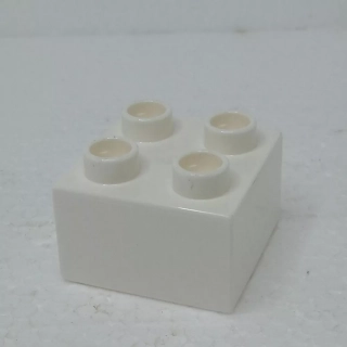 Lego® Duplo® Kostka 2x2 bílá