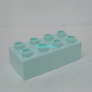 Lego® Duplo® Kostka 2x4 světlounce modrá