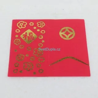 Lego® Duplo® Dečka červená se zlatými čínskými vzory