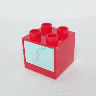 Lego® Duplo® Skříňka červená, modrý šuplík