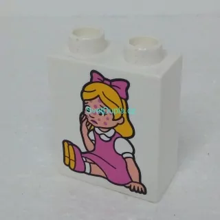 Lego® Duplo® Kostka potisk holčička