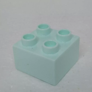Lego® Duplo® Kostka 2x2 světlounce modrá