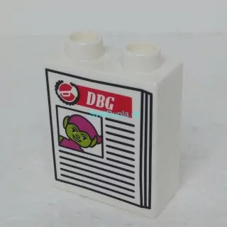 Lego® Duplo® Kostka 1x2x2 potisk skřet