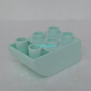 Lego® Duplo® Kostka 2x3 oblá zespod světlounce modrá