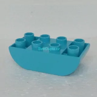 Lego® Duplo® Kostka 2x4 oblá zespod tyrkysová