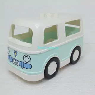 Lego® Duplo® Dodávka bílá s potiskem kytky