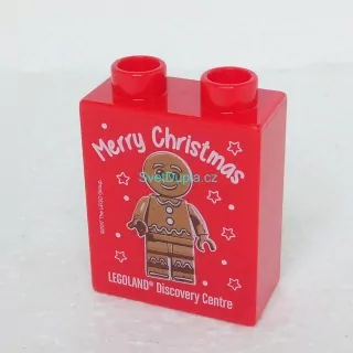 Lego® Duplo® Kostka 1x2x2 potisk Perníček 2017