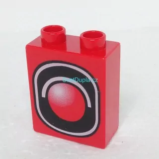 Lego® Duplo® Kostka 1x2x2 potisk semafor