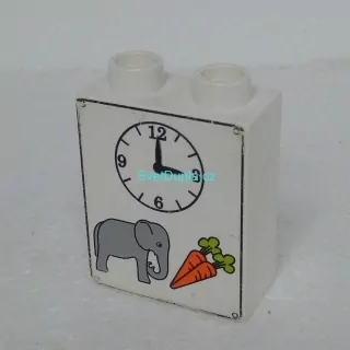 Lego® Duplo® Kostka 1x2x2 potisk krmení slonů