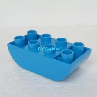 Lego® Duplo® Kostka 2x4 oblá zespod tmavě tyrkysová