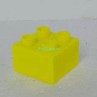 Lego® Duplo® Kostka 2x2 signální žlutá