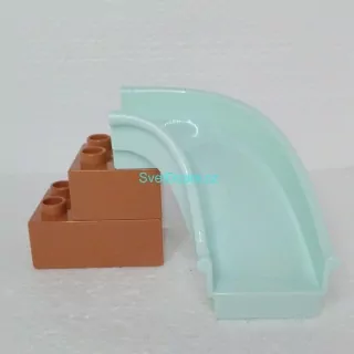 Lego® Duplo® Skluzavka světlounce modrá zahnutá