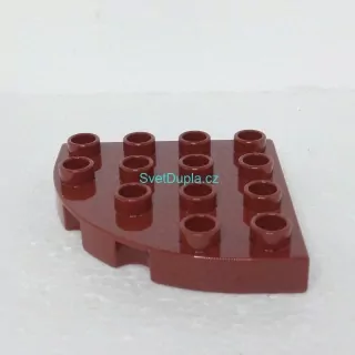 Lego® Duplo® Podložka 4x4 tmavě hnědá oblá