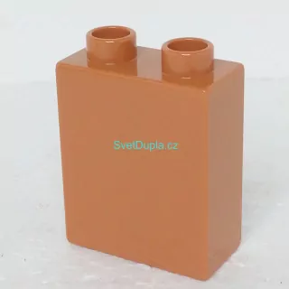Lego® Duplo® Kostka 1x2x2 světle hnědá