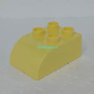 Lego® Duplo® Kostka 2x3 oblá světle žlutá