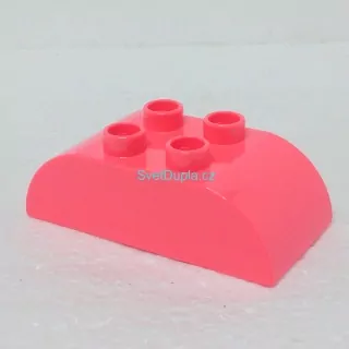 Lego® Duplo® Kostka 2x4 oblá oranžovorůžová