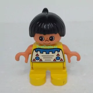 Lego® Duplo® Panáček Dítě Holčička černé vlasy (indiánka)