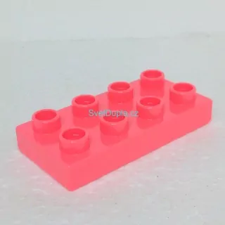Lego® Duplo® Podložka 2x4 oranžovorůžová