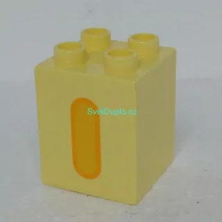 Lego® Duplo® Kostka 2x2x2 potisk písmeno I