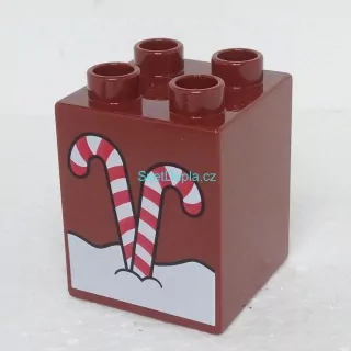 Lego® Duplo® Kostka 2x2x2 potisk cukrátka