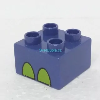 Lego® Duplo® Kostka 2x2 potisk kopýtka žlutá