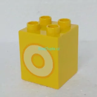 Lego® Duplo® Kostka 2x2x2 potisk písmeno O