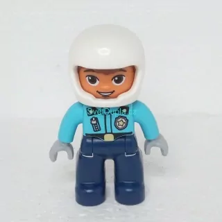 Lego® Duplo® Panáček Muž Policista Bílá helma