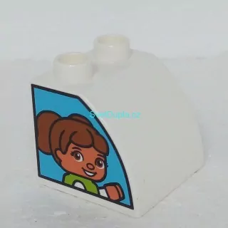 Lego® Duplo® Kostka potisk holka, kluk typ 2 (oboustranná)