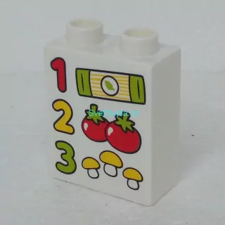 Lego® Duplo® Kostka 1x2x2 potisk ceník