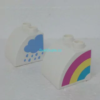 Lego® Duplo® Kostka potisk duha, mrak (oboustranná)