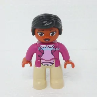 Lego® Duplo® Panáček Žena Černé vlasy