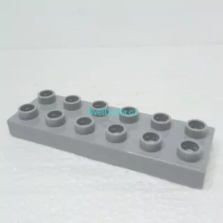 Lego® Duplo® Podložka 2x6 světle šedá