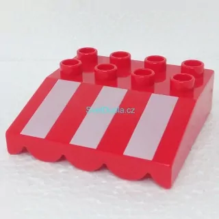 Lego® Duplo® Markýza červená s pruhy