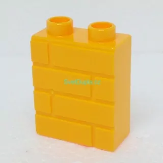 Lego® Duplo® Kostka 1x2x2 cihly tmavě žlutá