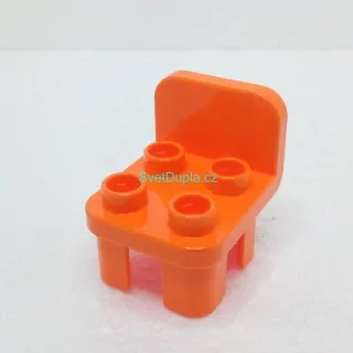 Lego® Duplo® Židle oranžová kulatá