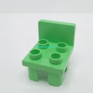 Lego® Duplo® Židle světle zelená hranatá