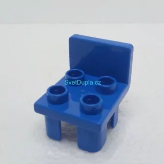 Lego® Duplo® Židle tmavě modrá hranatá