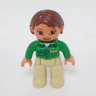 Lego® Duplo® Panáček Žena ZOO hnědé vlasy