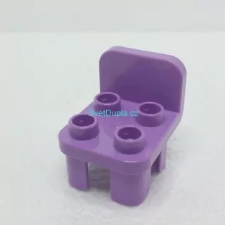 Lego® Duplo® Židle fialová kulatá