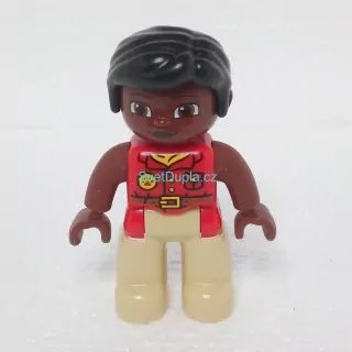 Lego® Duplo® Panáček Žena ZOO Černé vlasy