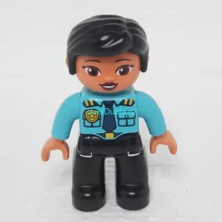 Lego® Duplo® Panáček Žena Policie Černé vlasy