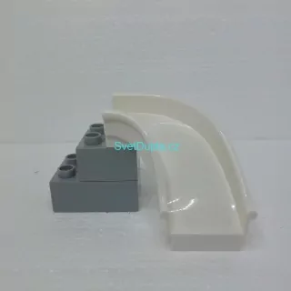 Lego® Duplo® Skluzavka bílá zahnutá
