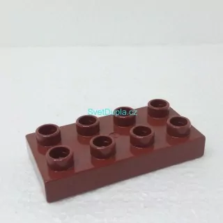Lego® Duplo® Podložka 2x4 tmavě hnědá