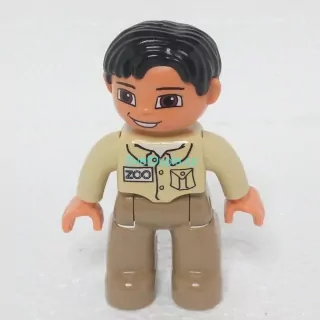 Lego® Duplo® Panáček Muž ZOO Černé vlasy